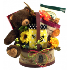Ventura Farm Honey Bear Gift Basket